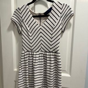 Black and White Stripe Boutique Dress (Size Small)